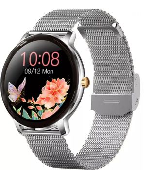Zegarek damski Smartwatch Rubicon na srebrnej bransolecie RNBE66. Zegarek damski na bransolecie. Zegarek damski Smartwatch idealny na prezent dla kobiety (3).jpg